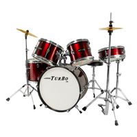 Bateria Infantil Turbo Jr 4322 Vermelho