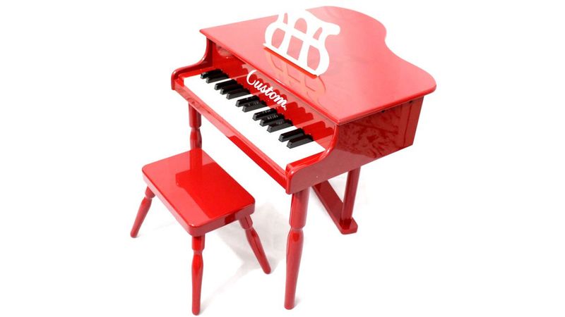 piano infantil vermelho