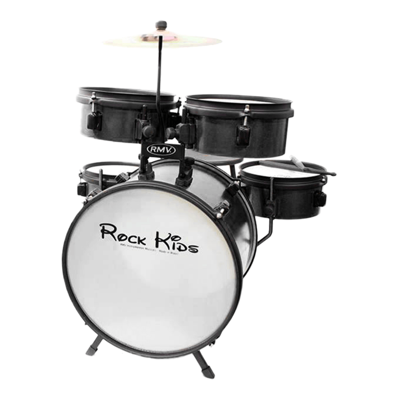 BATERIA-RMV-ROCK-KIDS-PRATA-SPARKLE