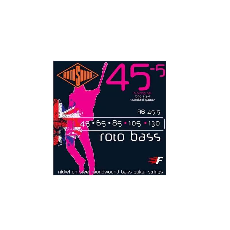 Rotosound-Rb45-5-Roto-Bass-Cordas-Para-Baixo-5-Cordas