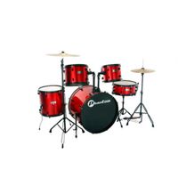 Bateria Phantom Nda3182 Custom Red 5 Peças