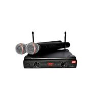 Microfone Leacs Lc-202 Duplo Sem Fio Uhf