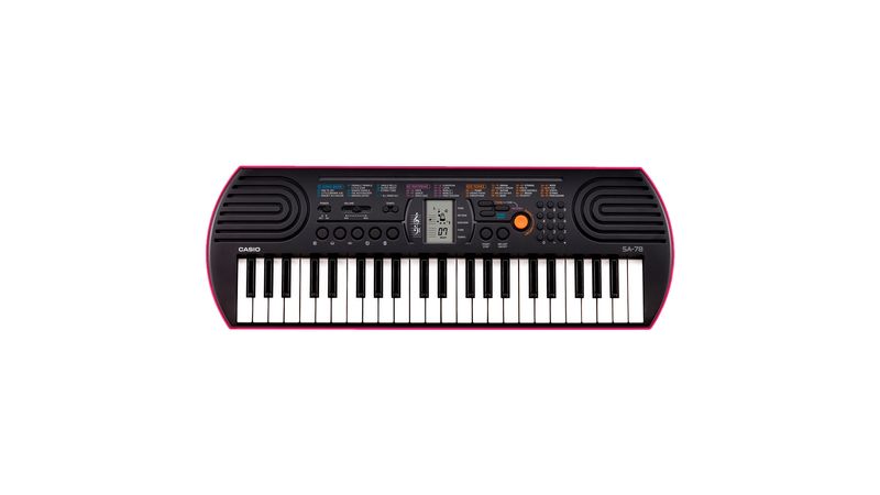 Mini teclado musical infantil casio sa 76 44 teclas portatil