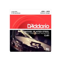ENCORDOAMENTO PARA BANJO D'ADDARIO EJ61 MEDIUM 5-STRINGS 027056
