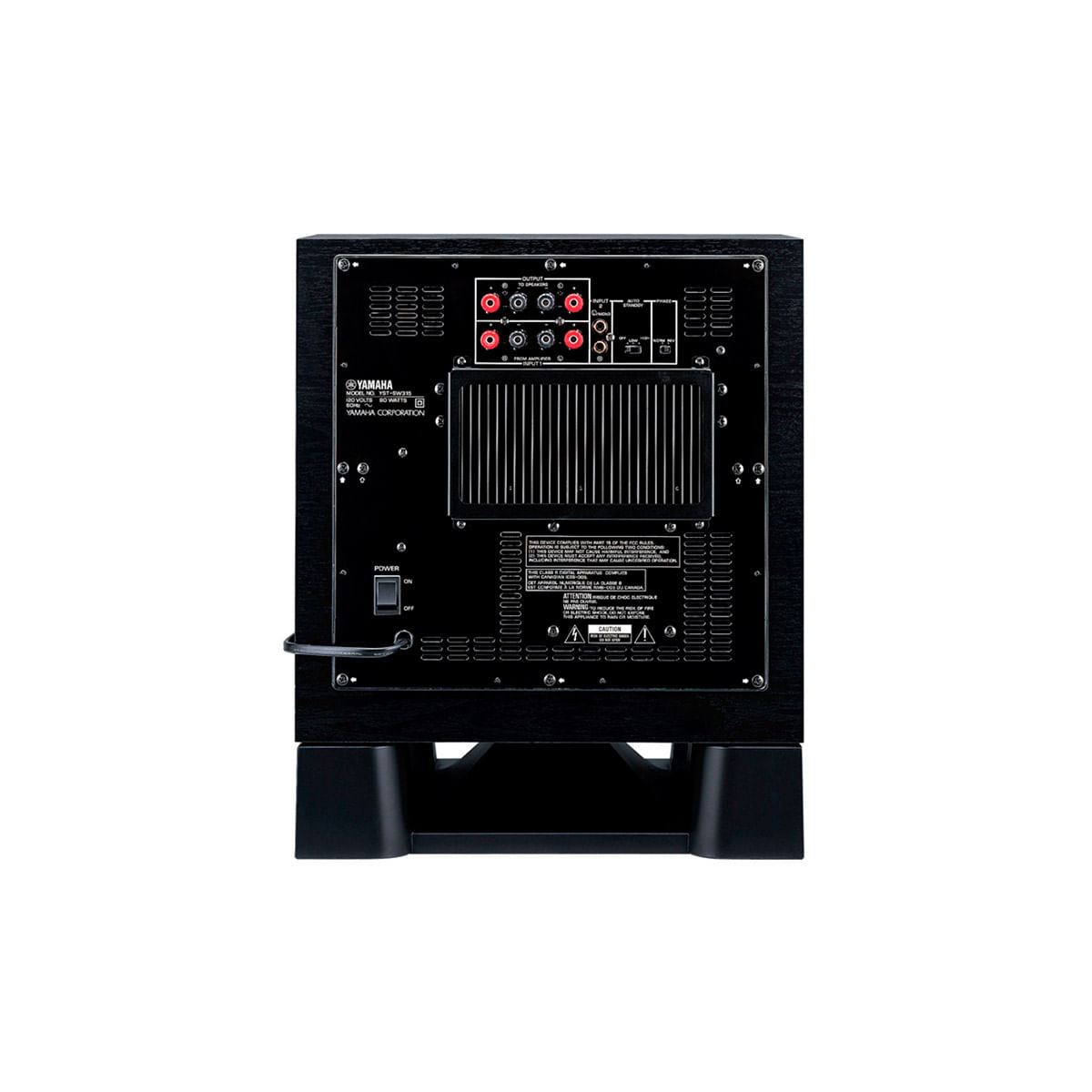Subwoofer Ativo Yamaha YST-SW315 Black Piano Subwoofer Ativo Yamaha YST-SW315 Black Piano