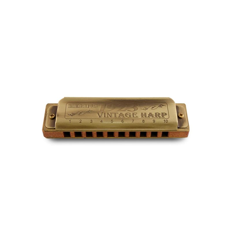 GAITA-HERING-1020F-GRAVE-1923-VINTAGE-HARP-CORPO-MADEIRA-EM-FA