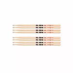 Kit-De-4-Pares-Baqueta-Vic-Firth-5b-American-Classic-Madeira