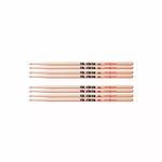 Kit-De-4-Pares-Baqueta-Vic-Firth-7a-Amarican-Classic-Madeira