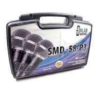 Microfone Dylan Smd58-P3 Kit C/3 Com Cabos
