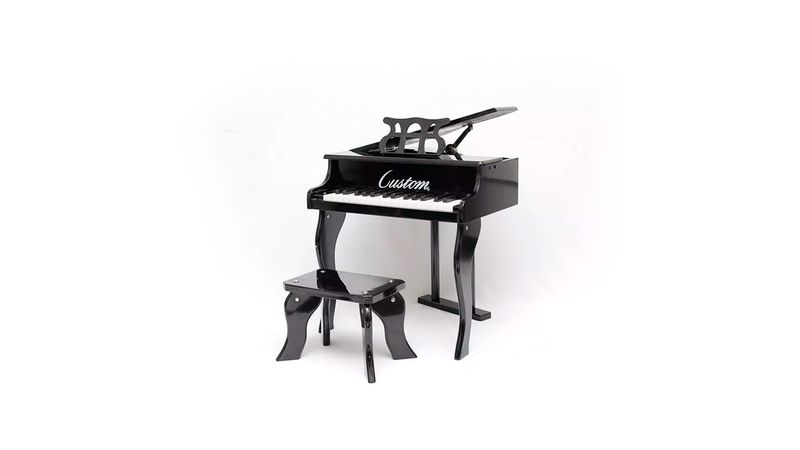 Piano de Madeira Acústico Infantil com 30 Teclas Custom Branco