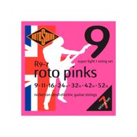 ENCORDOAMENTO GUITARRA ROTOSOUND R9-7 (ROTO PINKS) 009 7 CORDAS