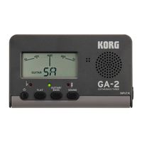 Afinador Para Guitarra E Baixo Korg Ga-2 Compacto