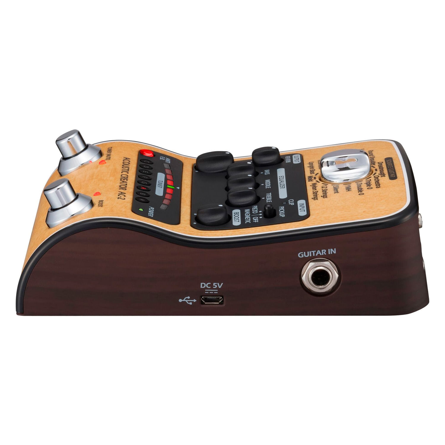 PEDALEIRA ZOOM AC2 COM MODULO DE EFEITOS PARA VIOLÃO