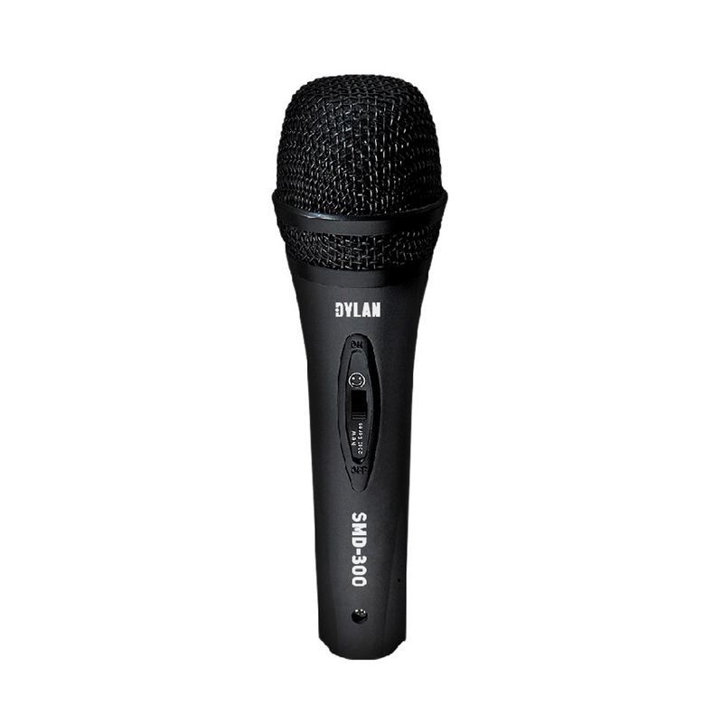 MICROFONE-DYLAN-SMD-300-DINAMICO-COM-CHAVE