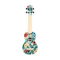 Ukulele Akahai Soprano Ghost Aloha Garden Floral