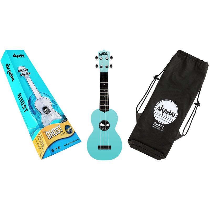 UKULELE-AKAHAI-SOPRANO-GHOST-MOONSHINE-AZUL