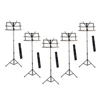 Kit Com 5 Estante Dolphin Para Partitura Retrátil 6387 Com Bag