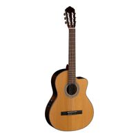Violão Cort Ac 250Cf Natural Nylon Com Cutaway Fishman Isys Presys