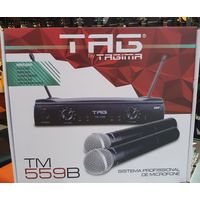 Microfone Duplo Tagsound Tm559B Uhf