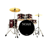 Bateria Noah Sc5 22 Metalic Wine (Vinho) Com Ferragens Sc5-22Cp-340