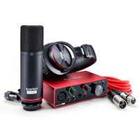 Kit Interface Focusrite Scarlett Solo Studio Com Microfone Cm25 E Fone Hp60