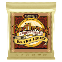 Encordoamento Violao Ernie Ball 2006 010.050 Aco Earthwood 80/20 Phosphor Bronze Extra Leve (12829)