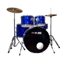 Bateria Pro Fire Bumbo 20 Azul (Ferragem Cromada)