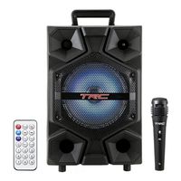 Caixa Ativa Trc 512 Portatil C/ Bluetooth, Usb, Led 150W Rms