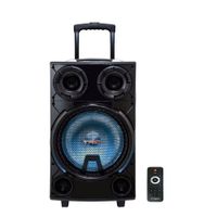Caixa Ativa Trc 736 Portatil C/ Bluetooth, Usb, Led 800W Rms