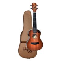 Ukulele Seizi Concert Maui Crush Eletroacústico Sapele Com Bag
