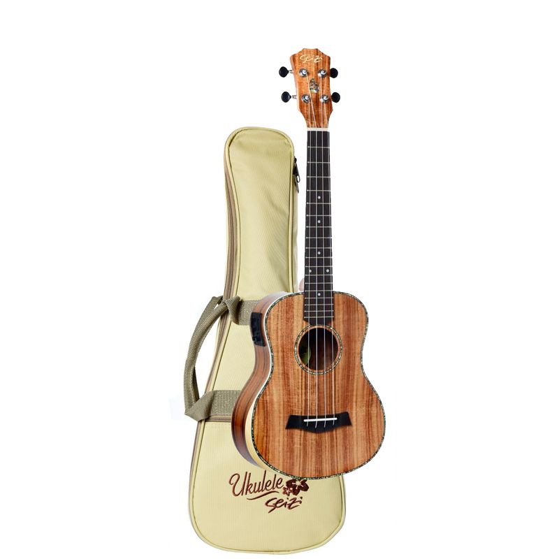 UKULELE-SEIZI-TENOR-BORA-BORA-PLUS-ELETROACUSTICO-KOA-COM-BAG