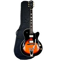 Guitarra Semi Acústica Cort Yorktown-Bv Tab W Ponte Bigsby Com Bag