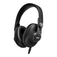 Fone De Ouvido Akg K361 Closed-Back Professional Preto