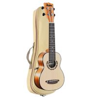 Ukulele Akahai Soprano Acústico Aks-21 Spruce Tatoo Com Bag
