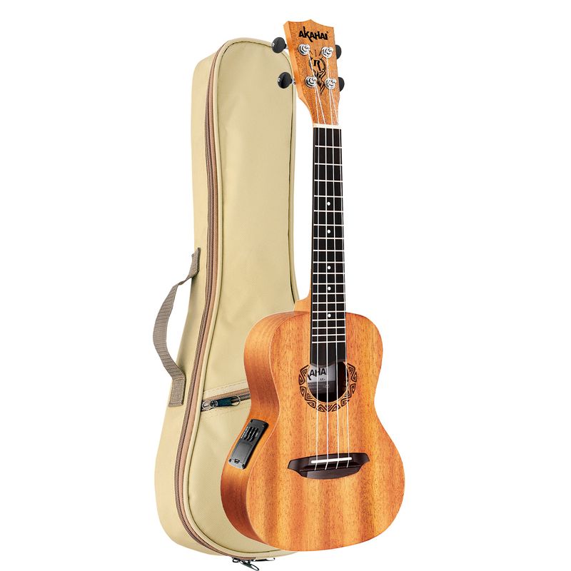 UKULELE-AKAHAI-CONCERT-ELETROACUSTICO-AK-24E-NA-MAHOGANY-COM-BAG