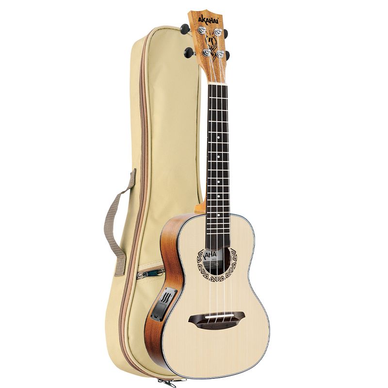 UKULELE-AKAHAI-ELETROACUSTICO-AKS-24E-SPRUCE-TATOO