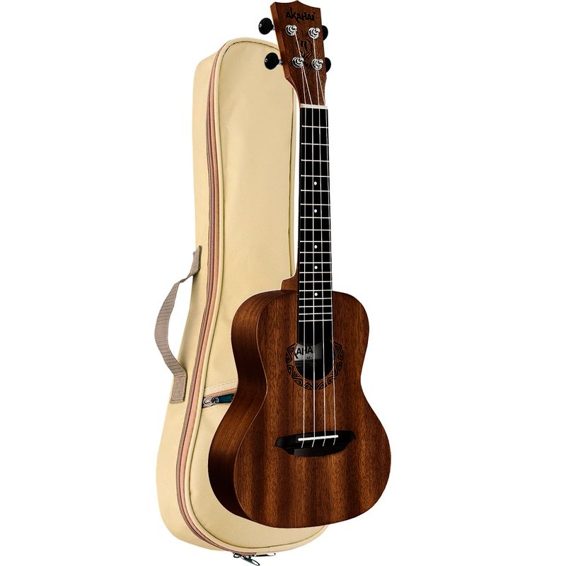 UKULELE-AKAHAI-CONCERT-ACUSTICO-AK-24-TO-MAHOGANY-COM-BAG