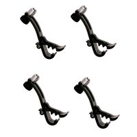 Kit Com 4 Garras Csr 114 Para Microfone De Bateria