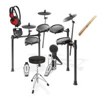 Bateria Eletrônica Alesis Nitro Mesh Head Kit Com Banco Fone E Baquetas