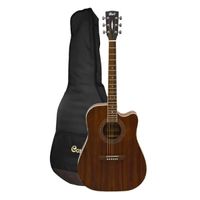 Violão Cort Ad880Mce Op/B Aço Com Bag Mahogany