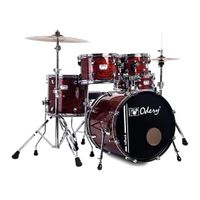 Bateria Odery Ir200-Hw-Bt Inrock Series Bumbo 20 Com Ferragens Bloody Tiger
