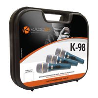Kit Microfone Com Fio Kadosh K-98 Acompanha Cachimbo