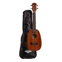 Ukulele Malibu 23E-P Concert Ebano Fosco Abacaxi Com Bag