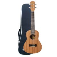 Ukulele Kalani Concerto 24 Kayke Series Natural Sapele Kal 300 Cs Friso E Roseta Em Abs Com Capa (15418)