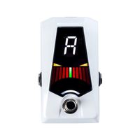 Pedal Afinador Korg Pb-Ad Pitchblack Advance Para Guitarra E Baixo Branco
