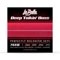 Encordomento Para Baixo La Bella 4C 760G 060/115 Coopper White Nylon Tape Wound