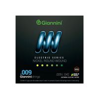 Encordoamento para Guitarra Giannini Nickel Round Wound GEEGST9 .009 .042
