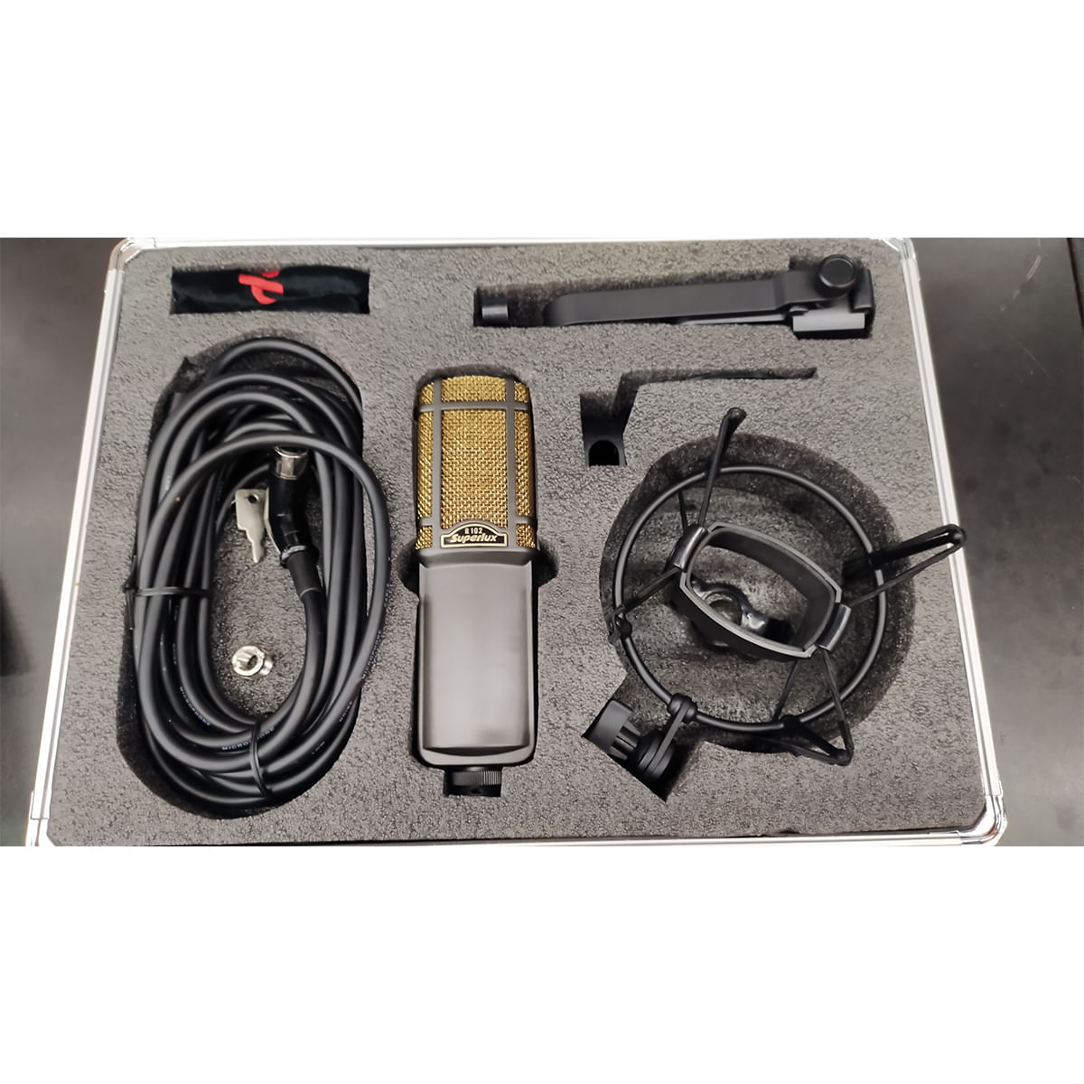 MICROFONE SUPERLUX R102 GRAVAÇÃO CONDENSADOR FITA CLÁSSICA PARA