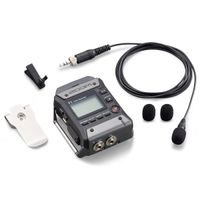 Gravador Zoom F1-Lp Field Recorder Lavalier Microfone Package