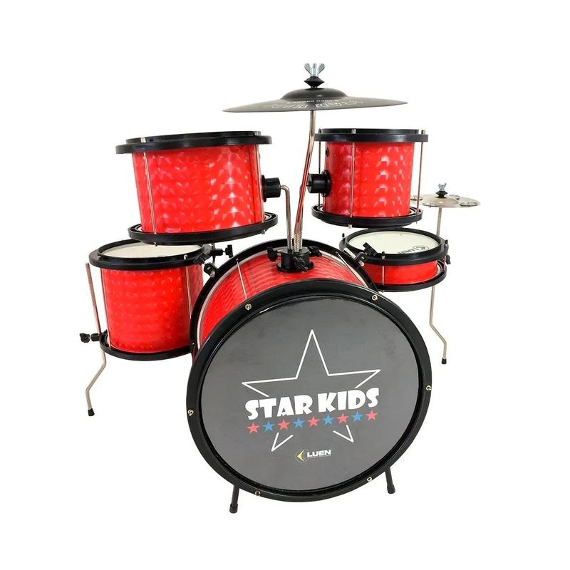 Bateria-Infantil-Luen-Star-Kids-Vermelha